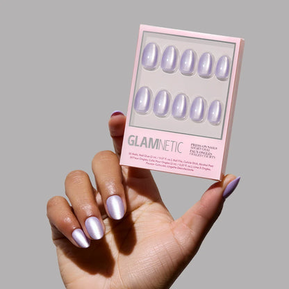 Iridescent Purple Press on Nail Kit