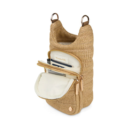 Crossbody Hydrobag, Natural Raffia