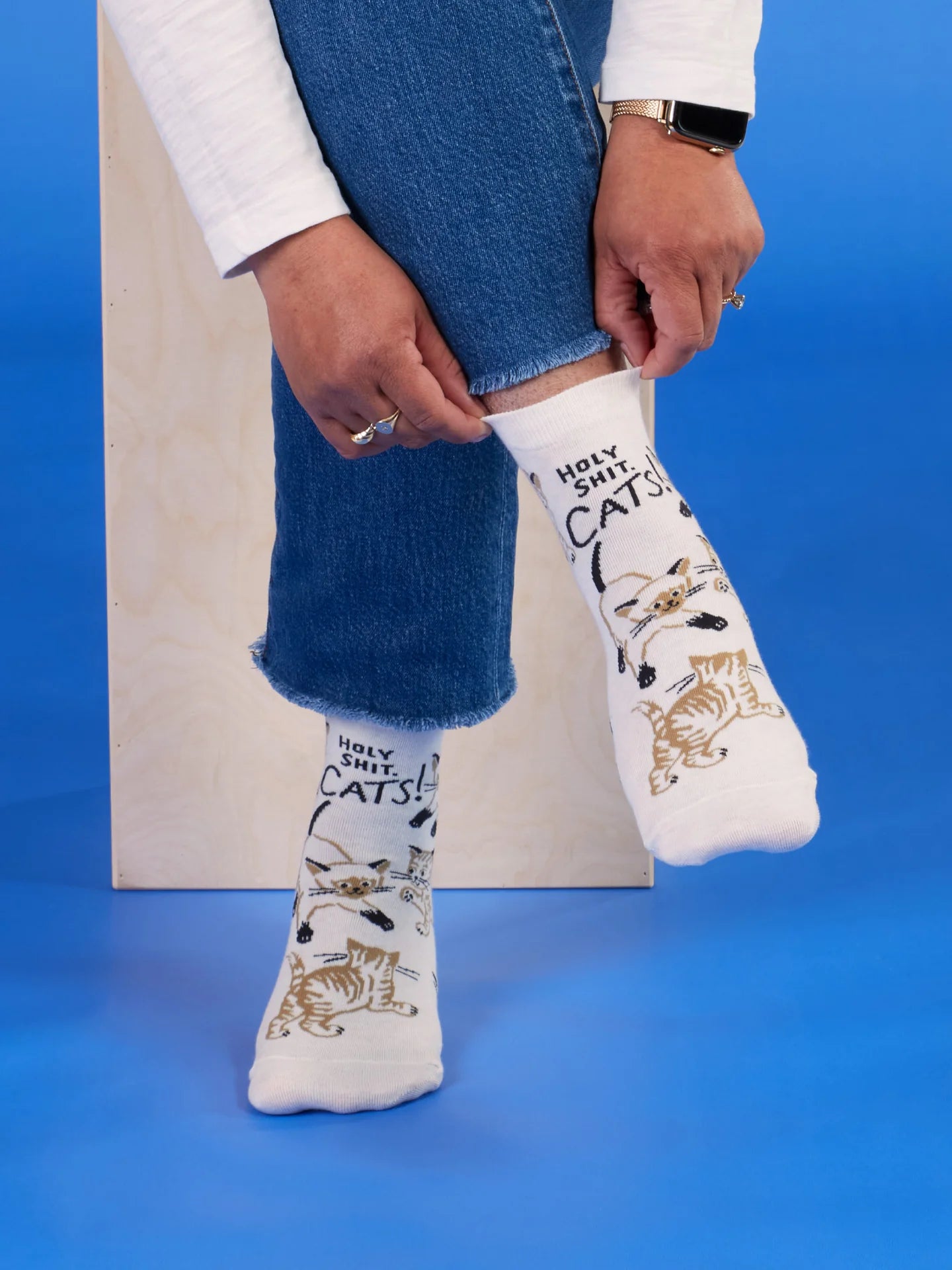 Holy Shit Cats Ankle Socks
