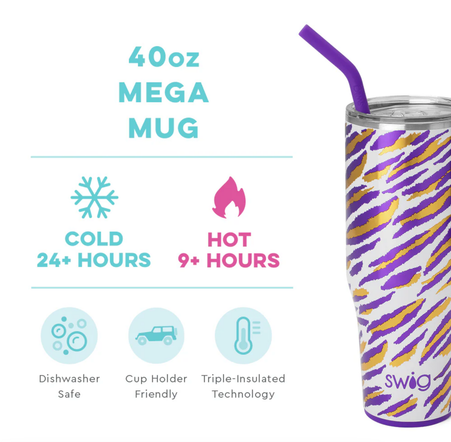 Geaux Gameday Tumbler, 40 oz