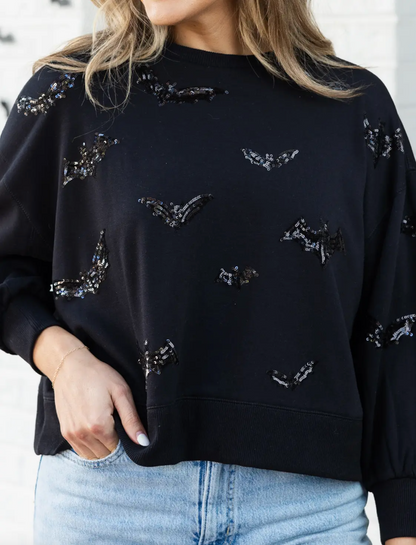 Sequin Bats Sweatshirt