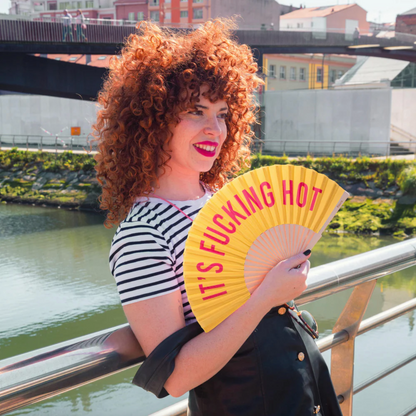 Fucking Hot Hand Fan, Orange