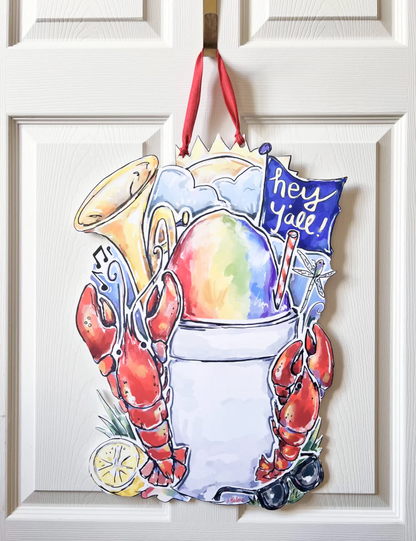 Southern Summertime Door Hanger