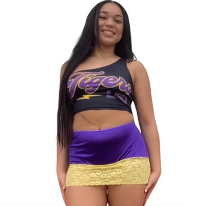 Pearl Shorty, Purple & Gold