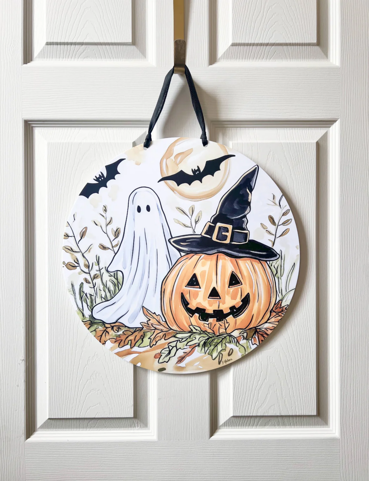 Autumn Halloween Door Hanger