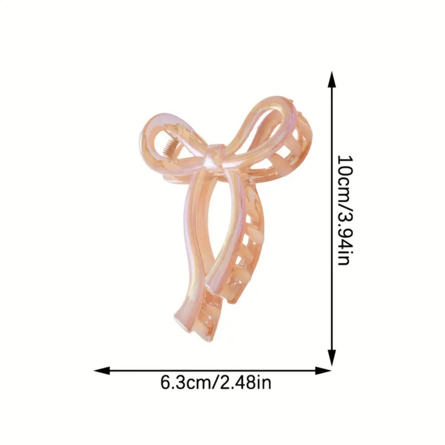 Bow Claw Clip, Iridescent