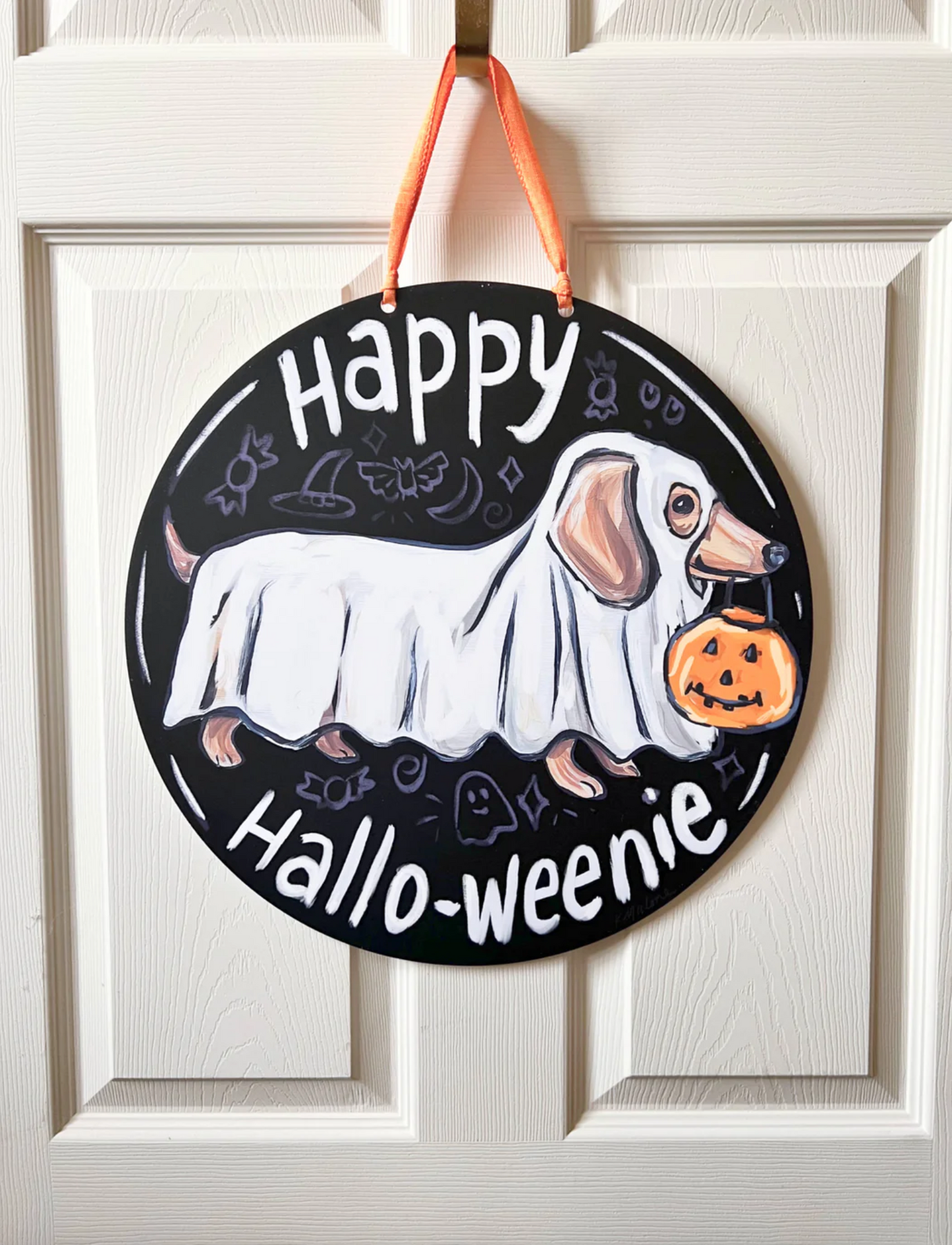 Happy Hallo-Weenie Door Hanger