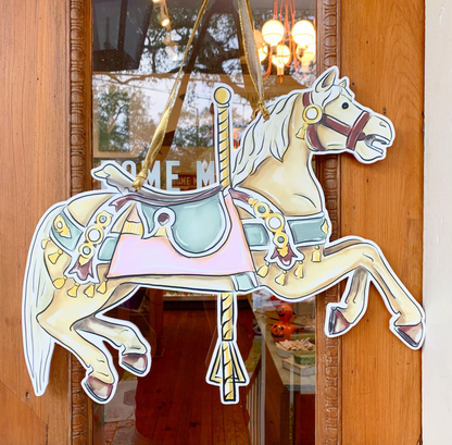 Carousel Horse Door Hanger