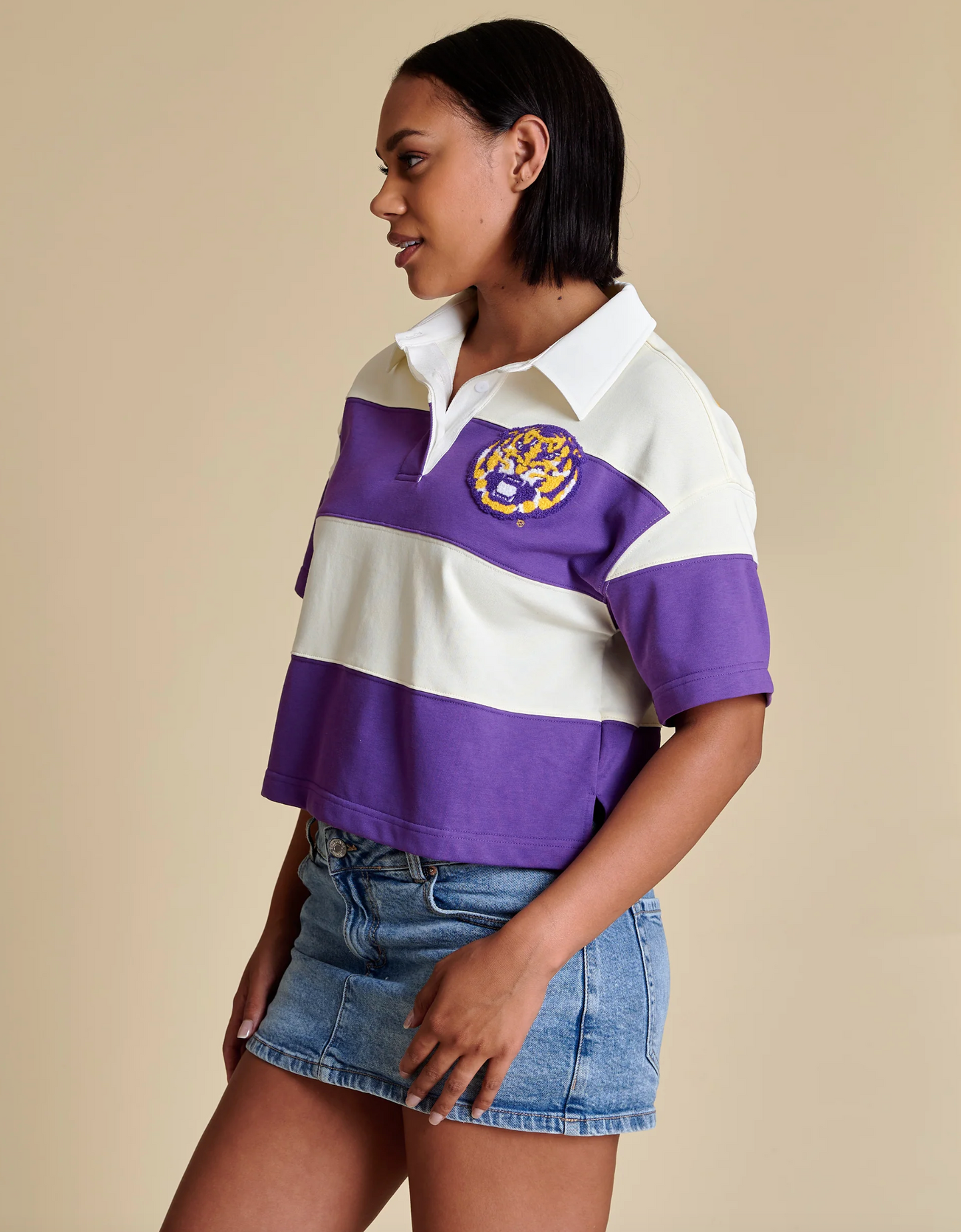 Tigers Crop Rugby Tee