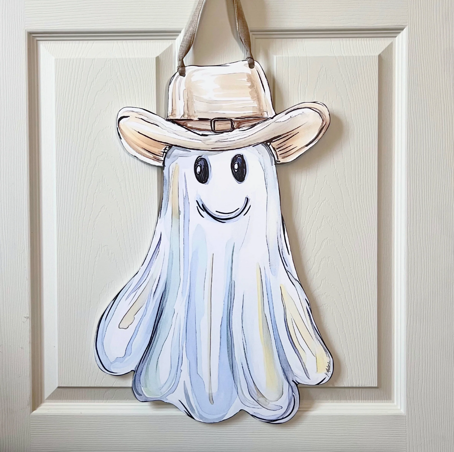 Cowboy Ghost Door Hanger