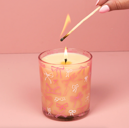 Sweet Grace Candle, Pink Bows