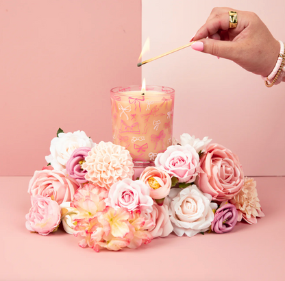 Sweet Grace Candle, Pink Bows