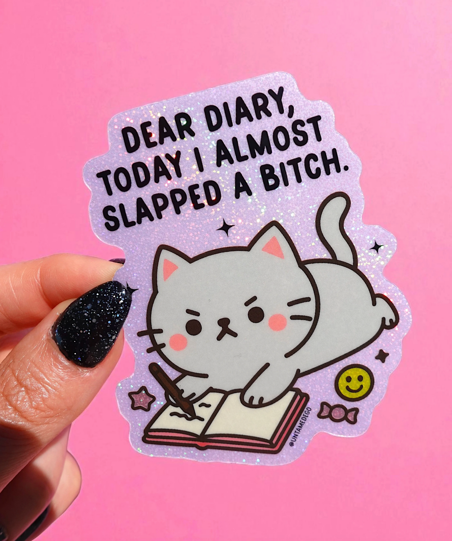 Dear Diary Cat Sticker