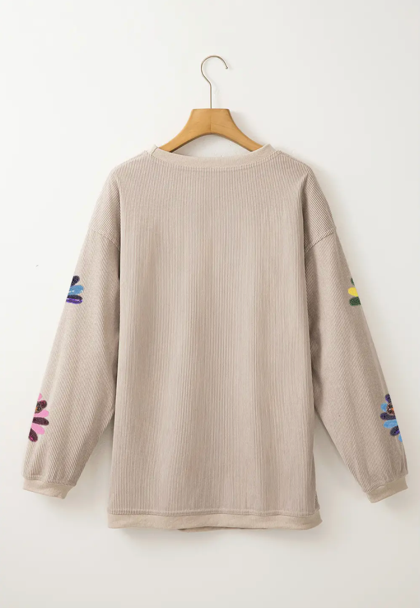 Sequin Turkey Corduroy Sweatshirt