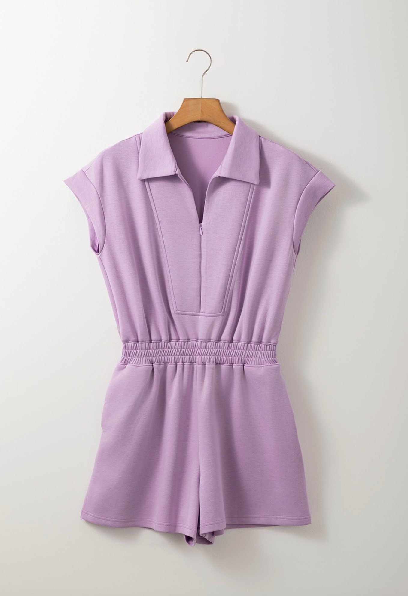 Purple Romper with Zipper