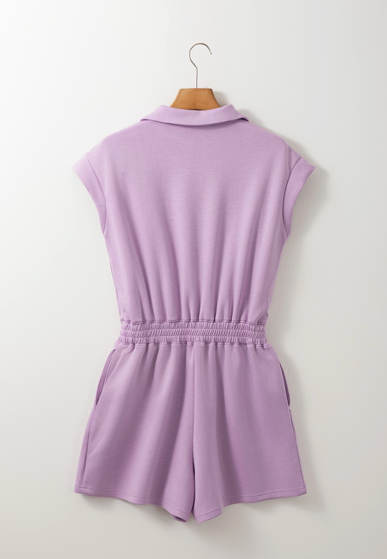 Purple Romper with Zipper