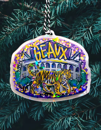 Geaux Tiger Acrylic Ornament