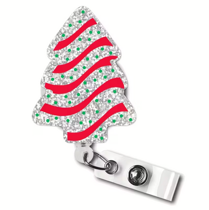 Christmas Cake Badge Holder