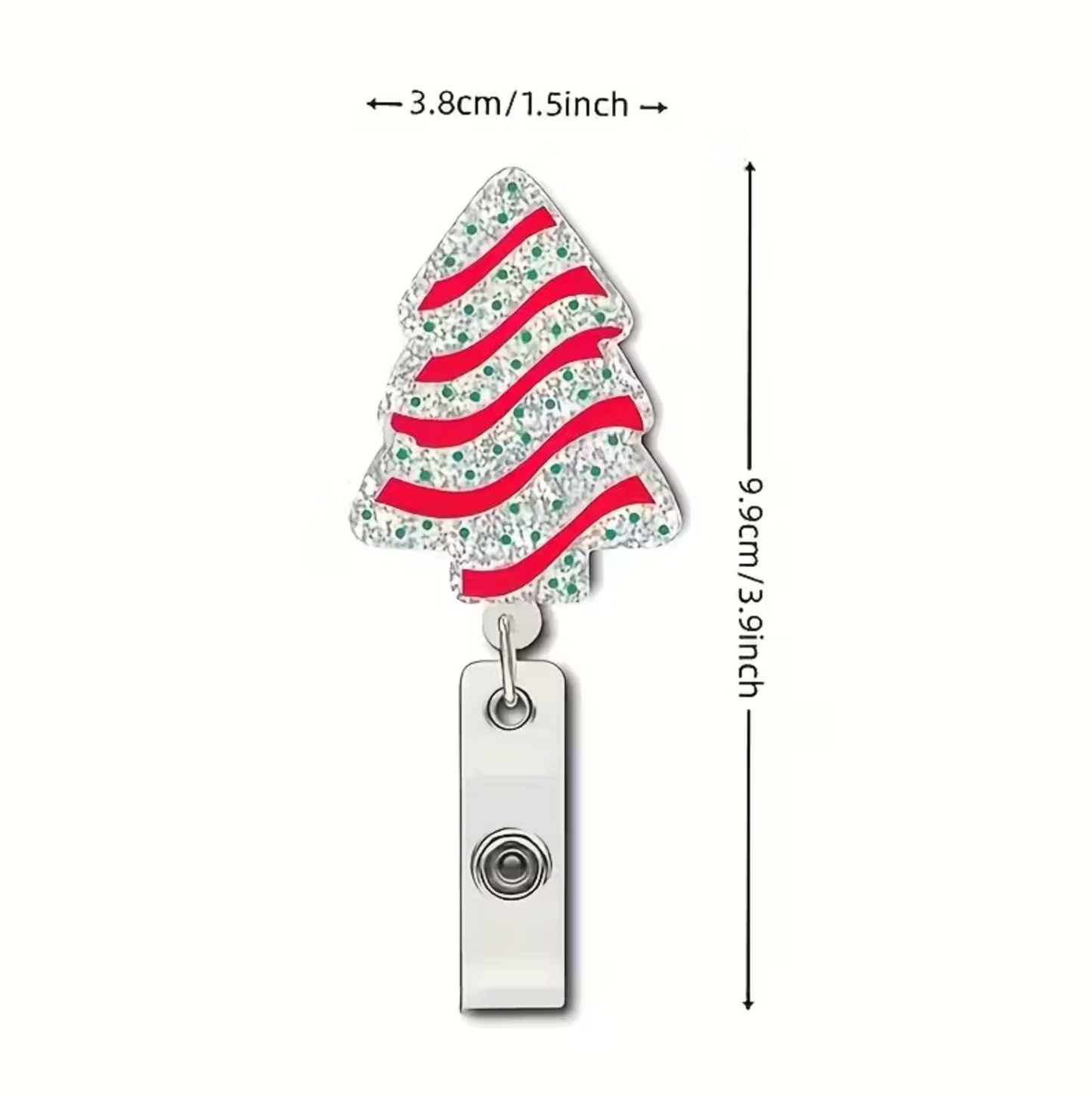 Christmas Cake Badge Holder