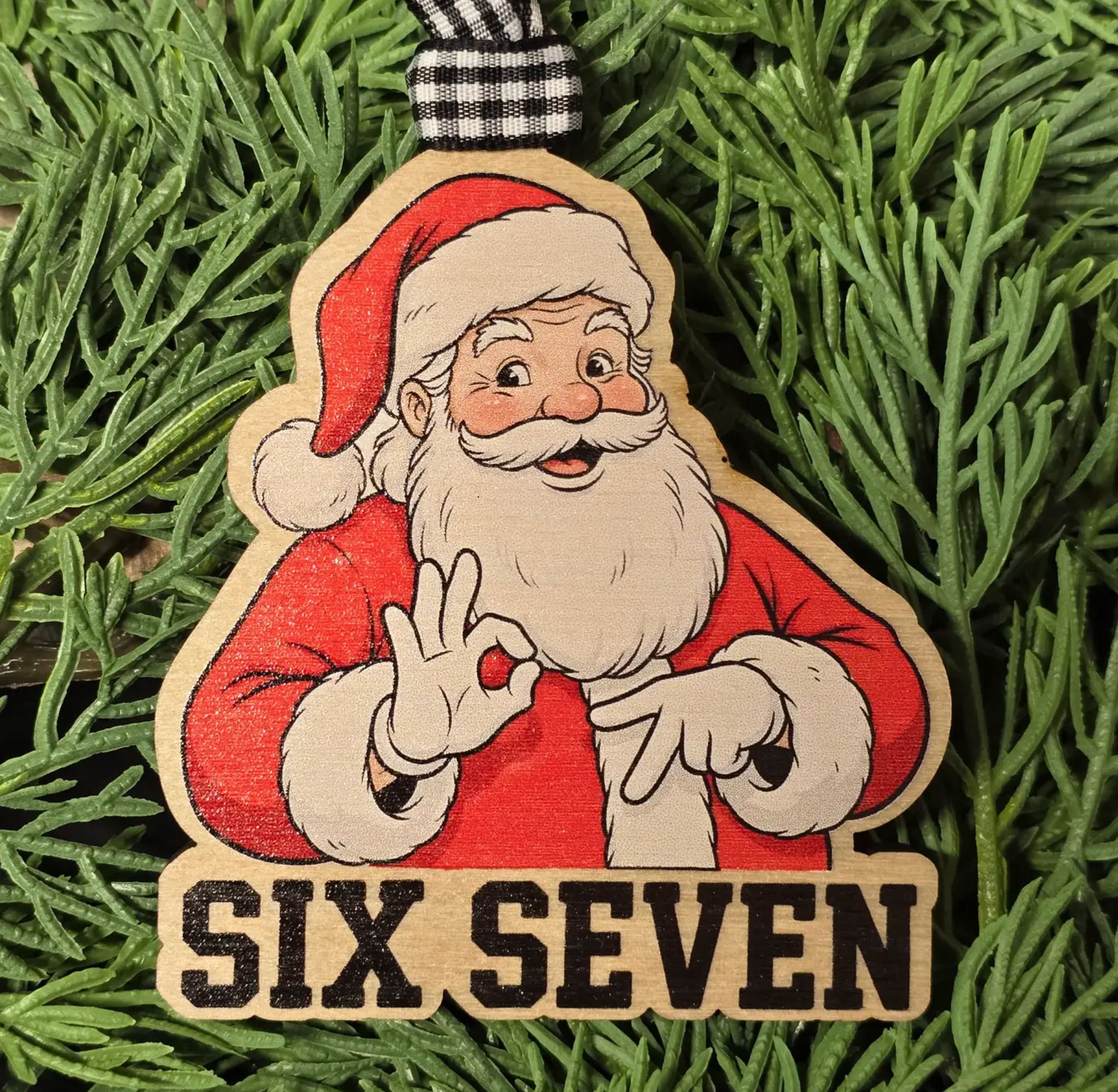 Fleurty Girl Santa Ornament