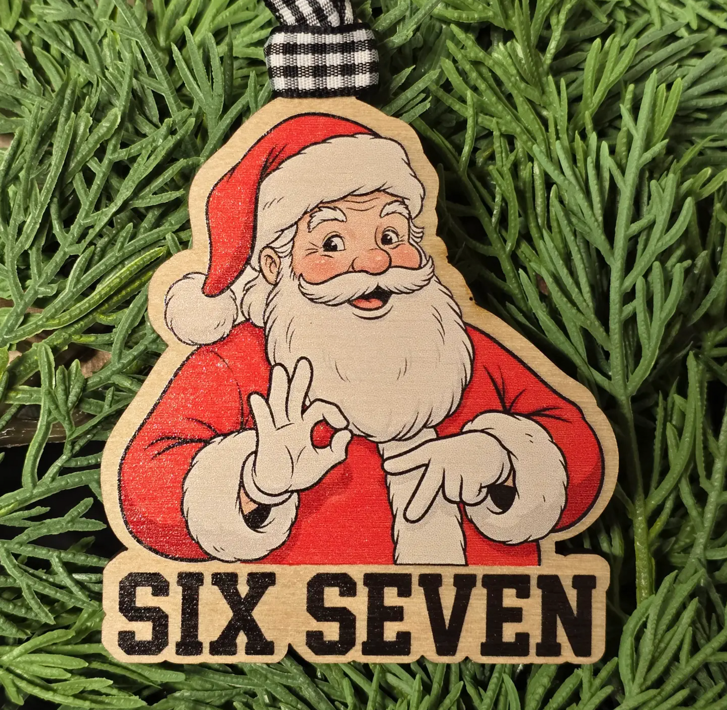 6-7 Santa Ornament