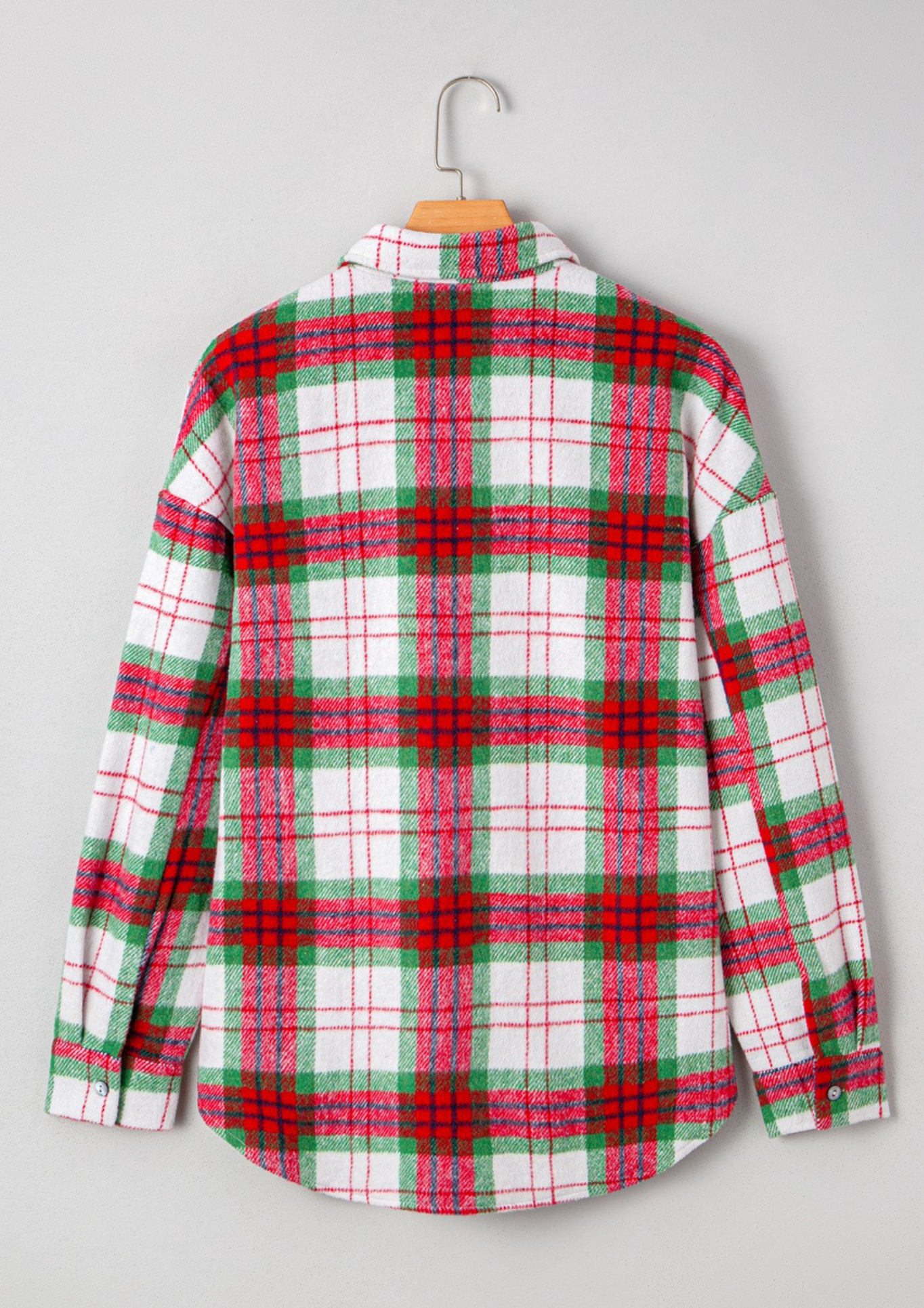 Christmas Plaid Flannel Button Down
