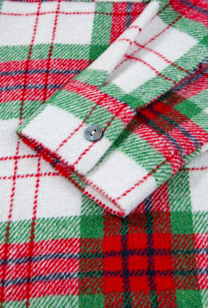Christmas Plaid Flannel Button Down