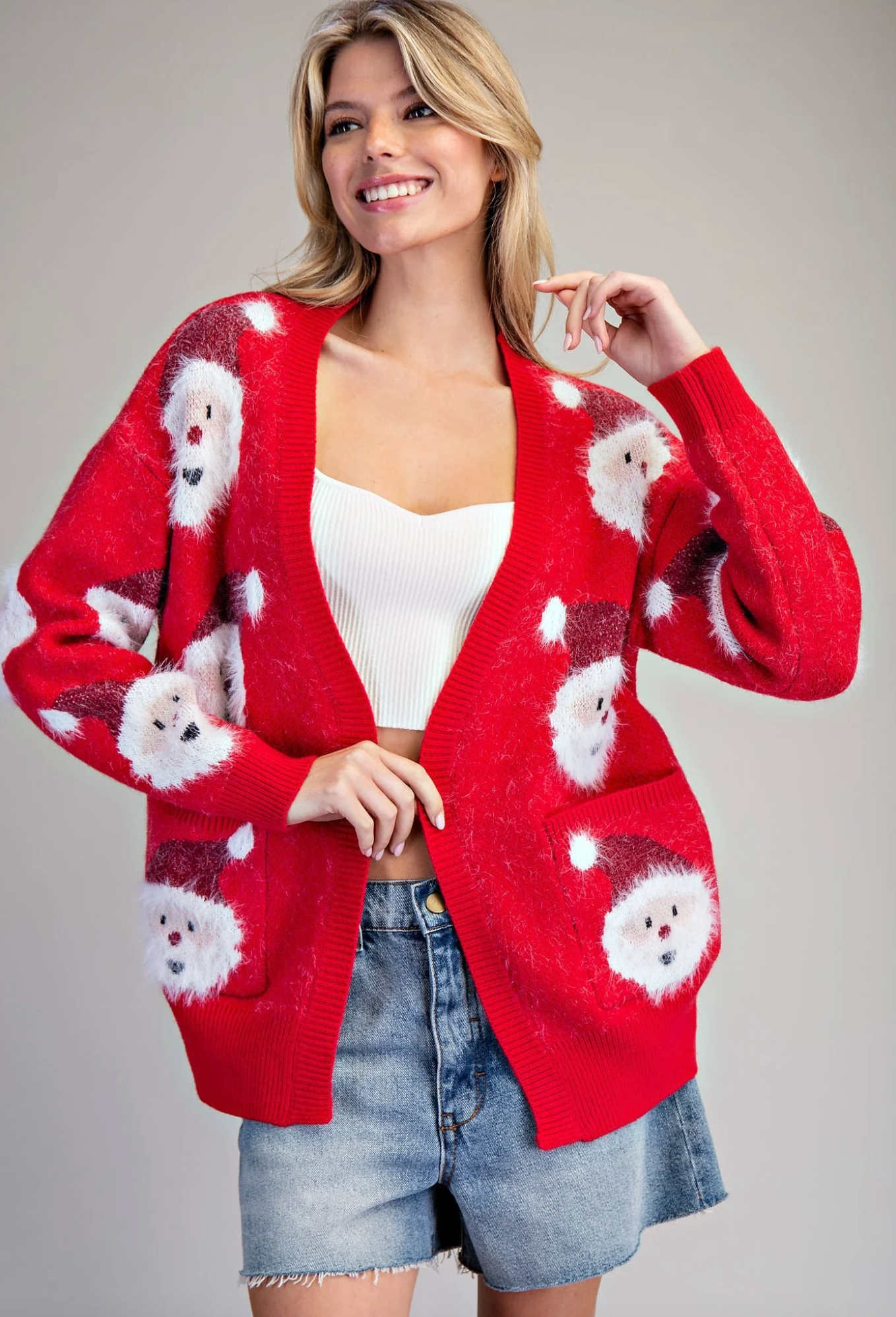 Santa Open Cardigan