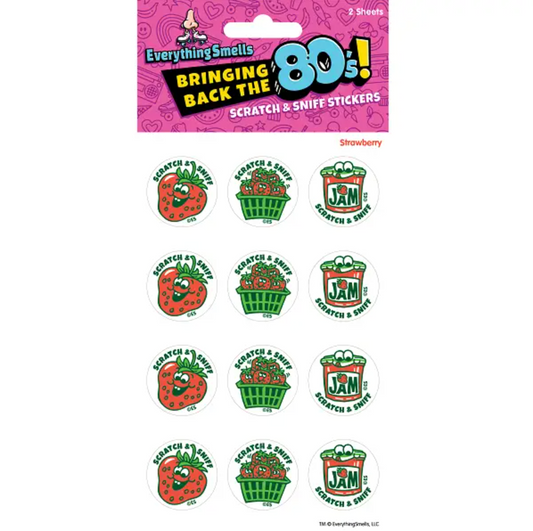 Strawberry Scratch & Sniff Stickers