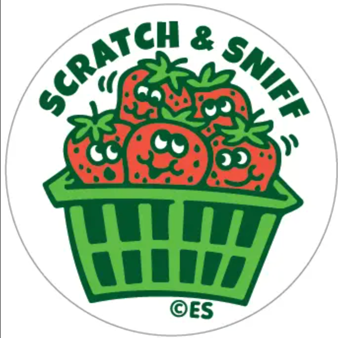 Strawberry Scratch & Sniff Stickers