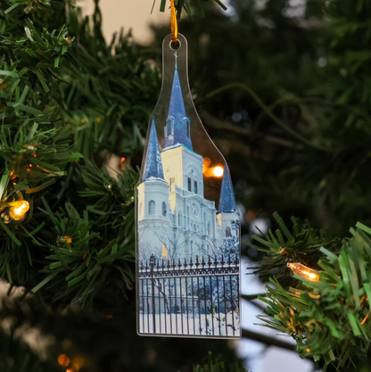 Cathedral in the Snow Acrylic Ornament