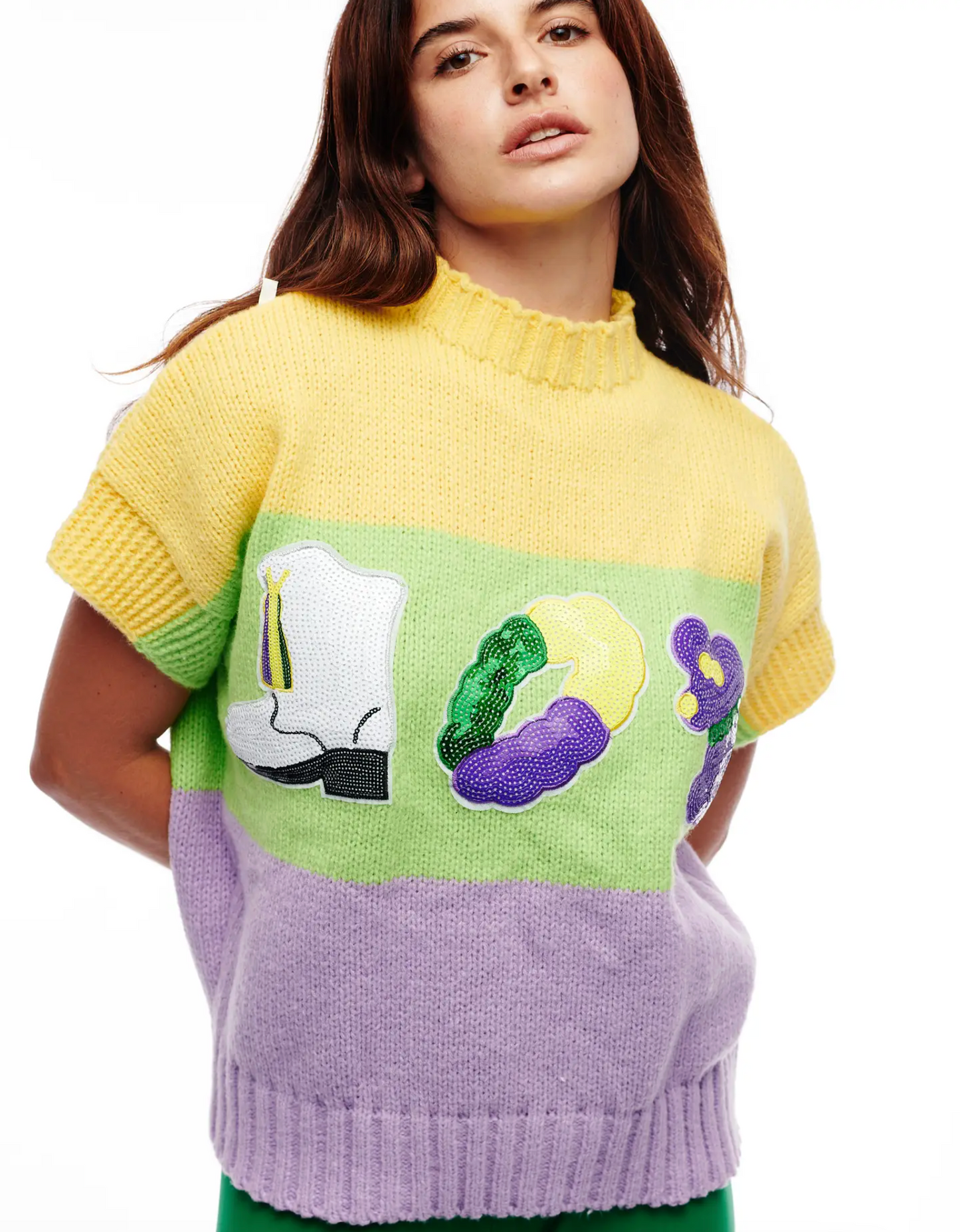 Mardi Gras Icons Sweater Vest