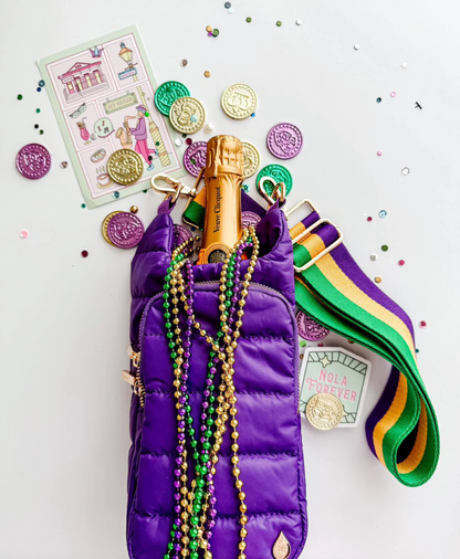 Crossbody Hydrobag, Mardi Gras
