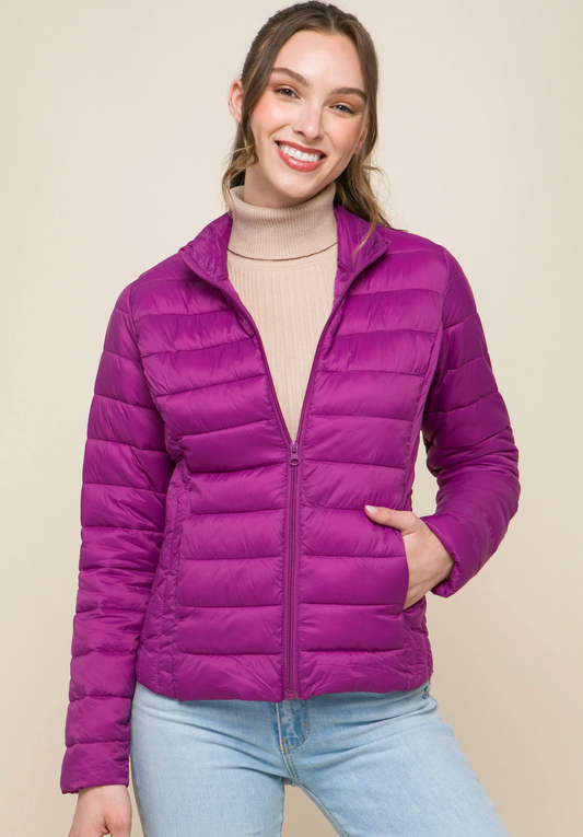 Violet Puffer Jacket