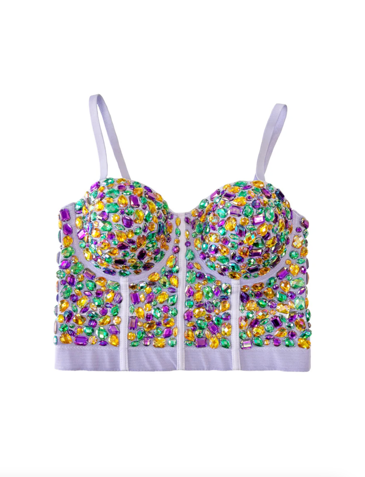 Jeweled Bustier, Purple