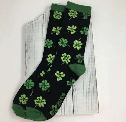 Two Tone Shamrock & Clover Socks