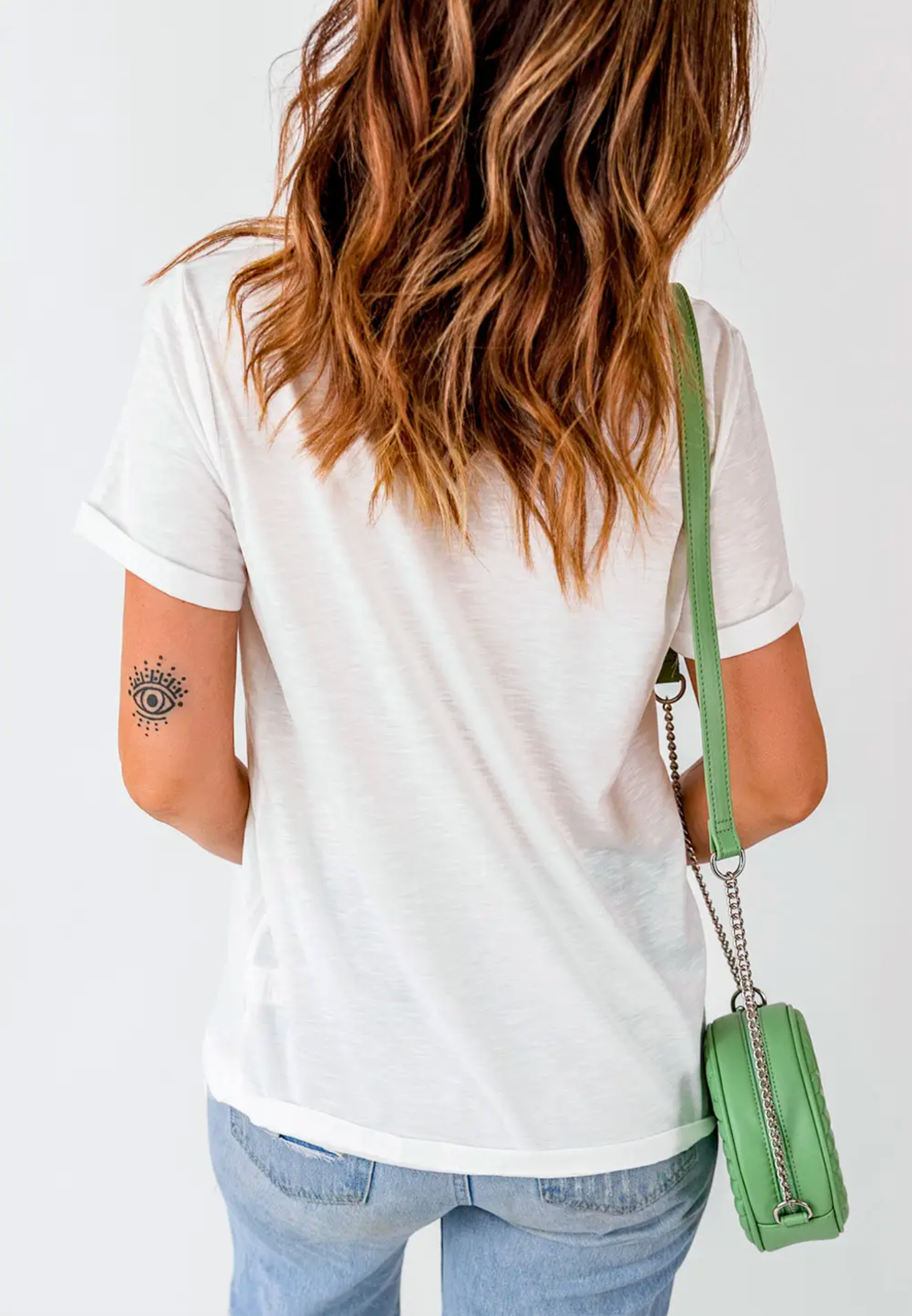 Sequin Lucky Cuff Sleeve Tee