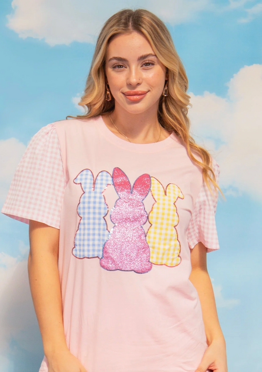Triple Bunny Patch Tee