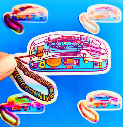 90s Clear Phone Sticker