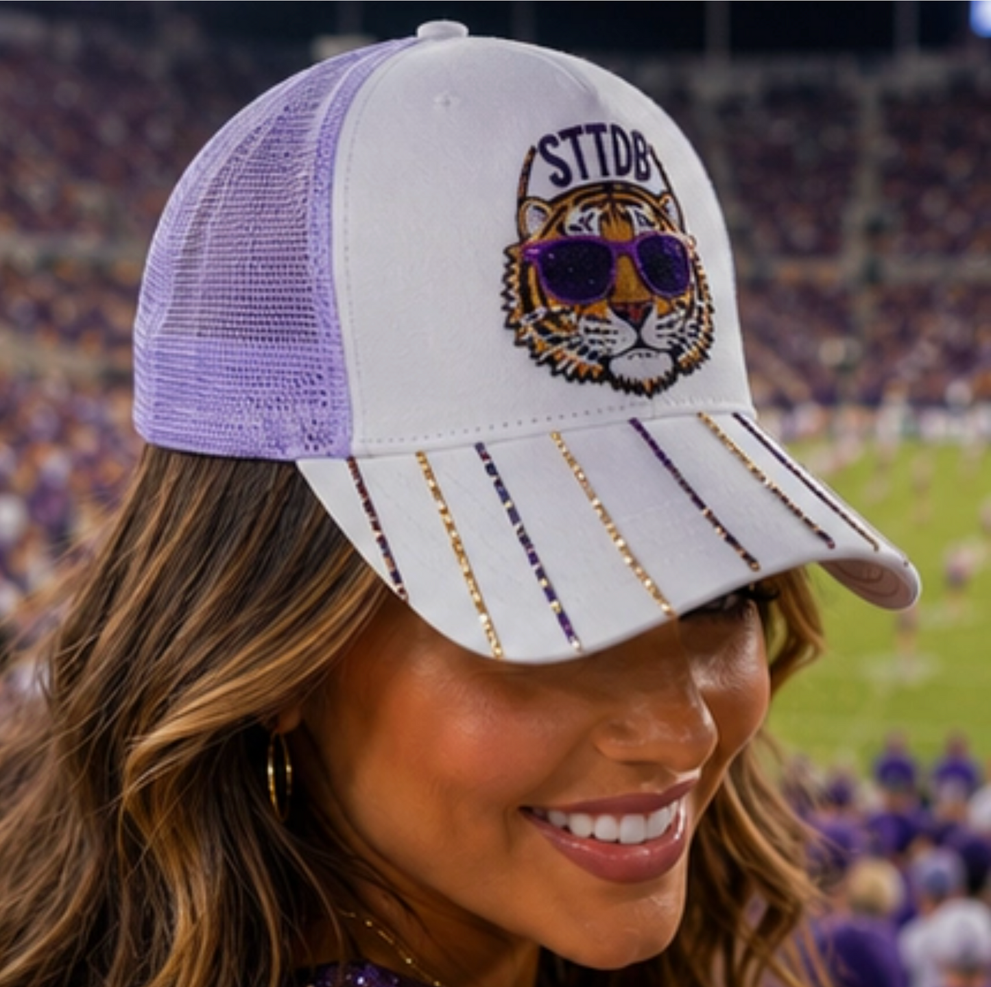 Sequin Pinstripe STTDB Trucker Hat