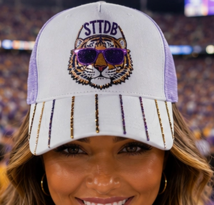 Sequin Pinstripe STTDB Trucker Hat