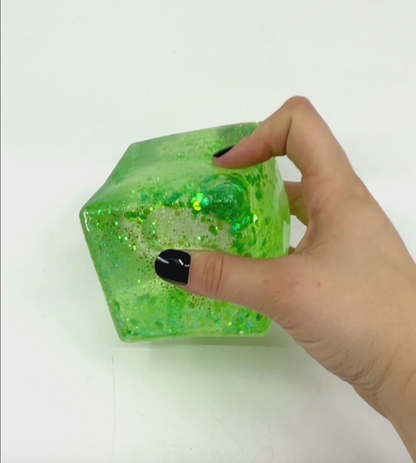 Jumbo Squishy Cube, Glitter