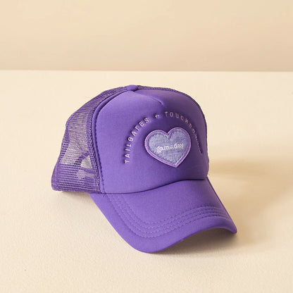 Tailgates + Touchdowns Trucker Hat, Purple