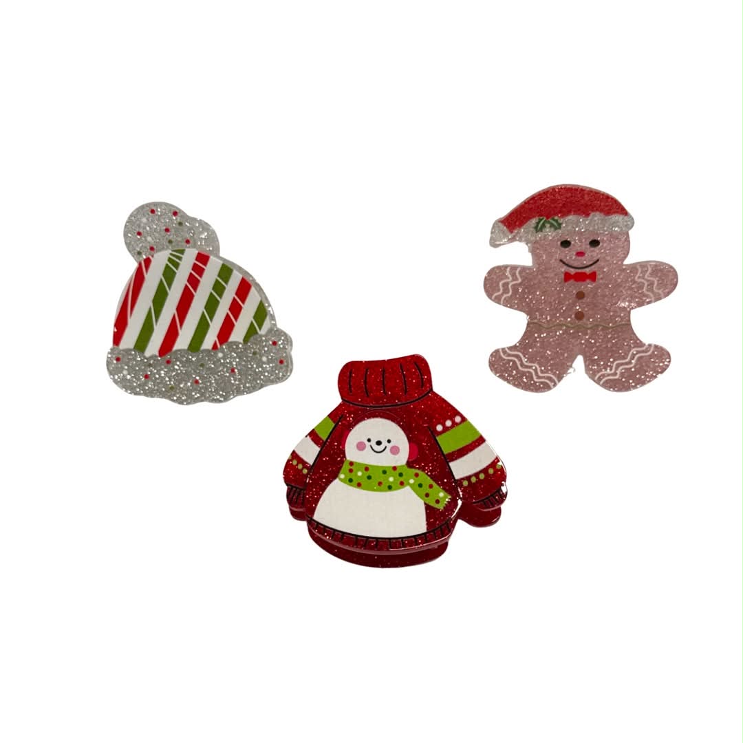 Holiday Claw Clips, Small