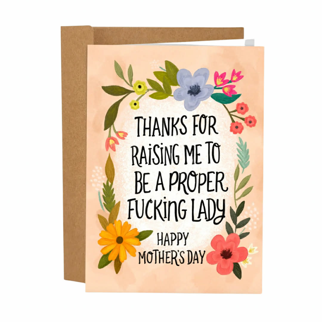 Proper Lady Mother's Day Card