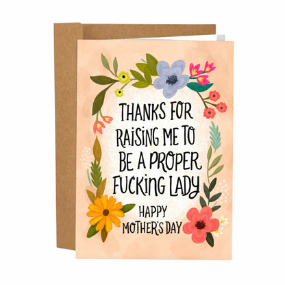Proper Lady Mother's Day Card