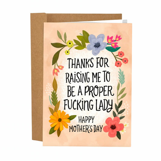 Proper Lady Mother's Day Card
