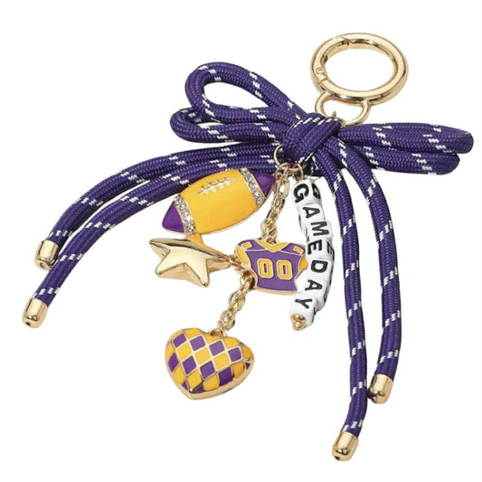 Game Day Rope Charm Keychain