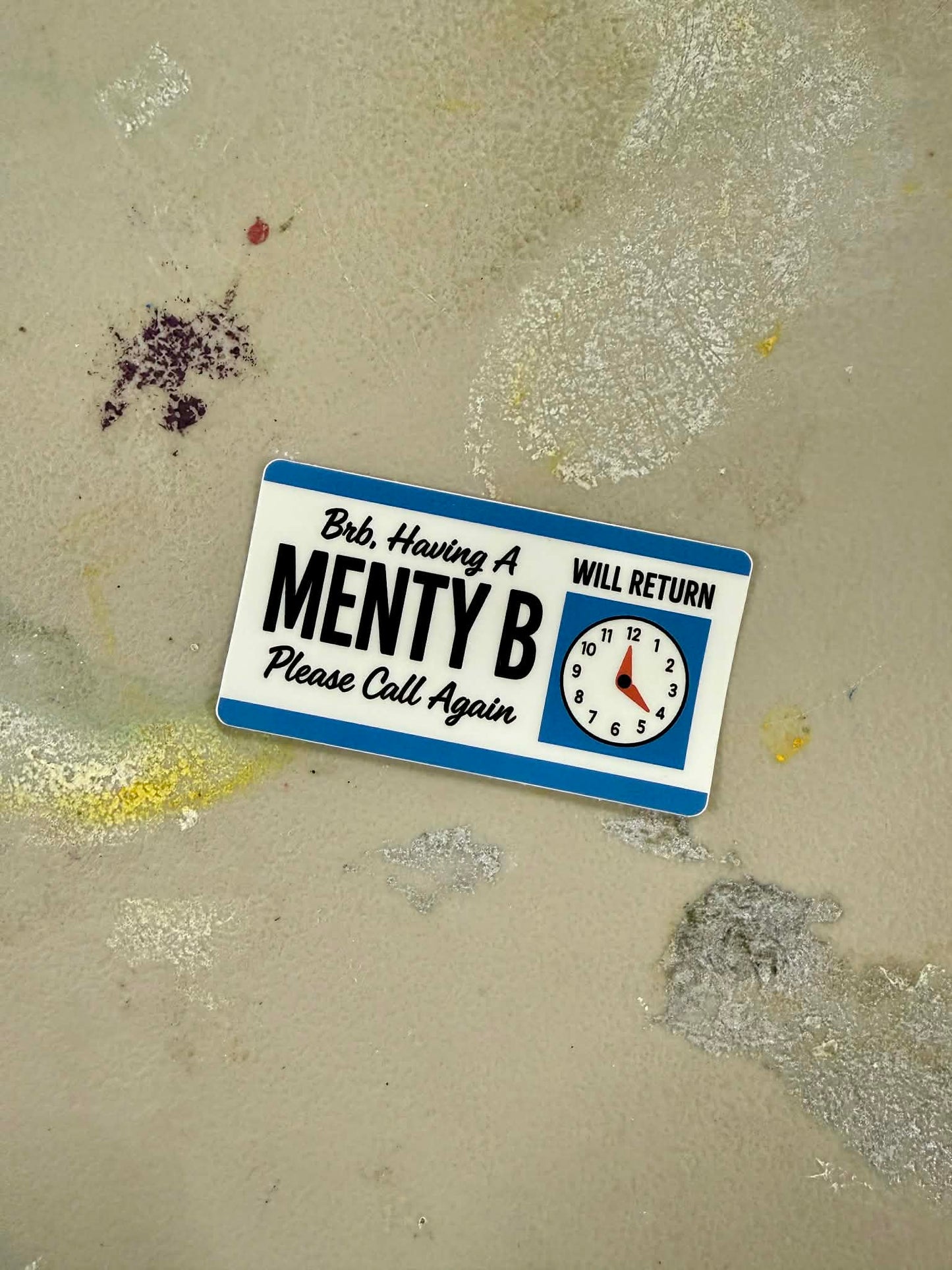 Menty B Sticker