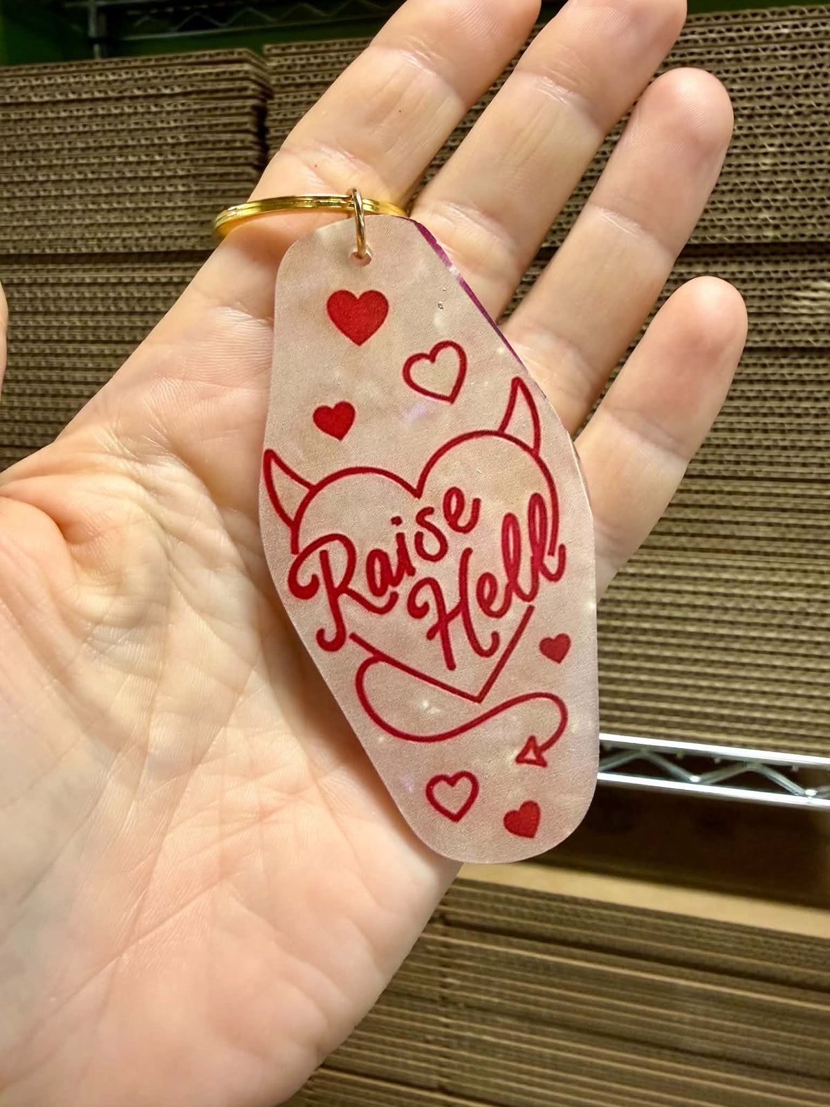 Raise Hell Keychain
